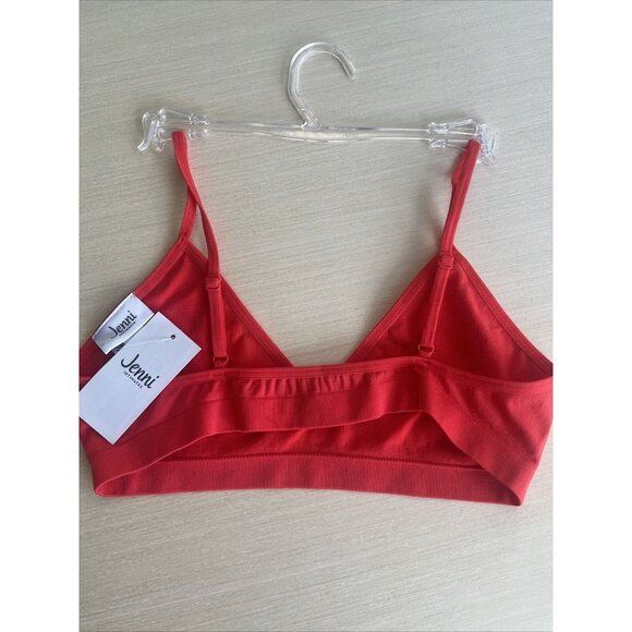JENNI Women's Light Support Bralette Papaya Punch Large L - Picture 3 of 3